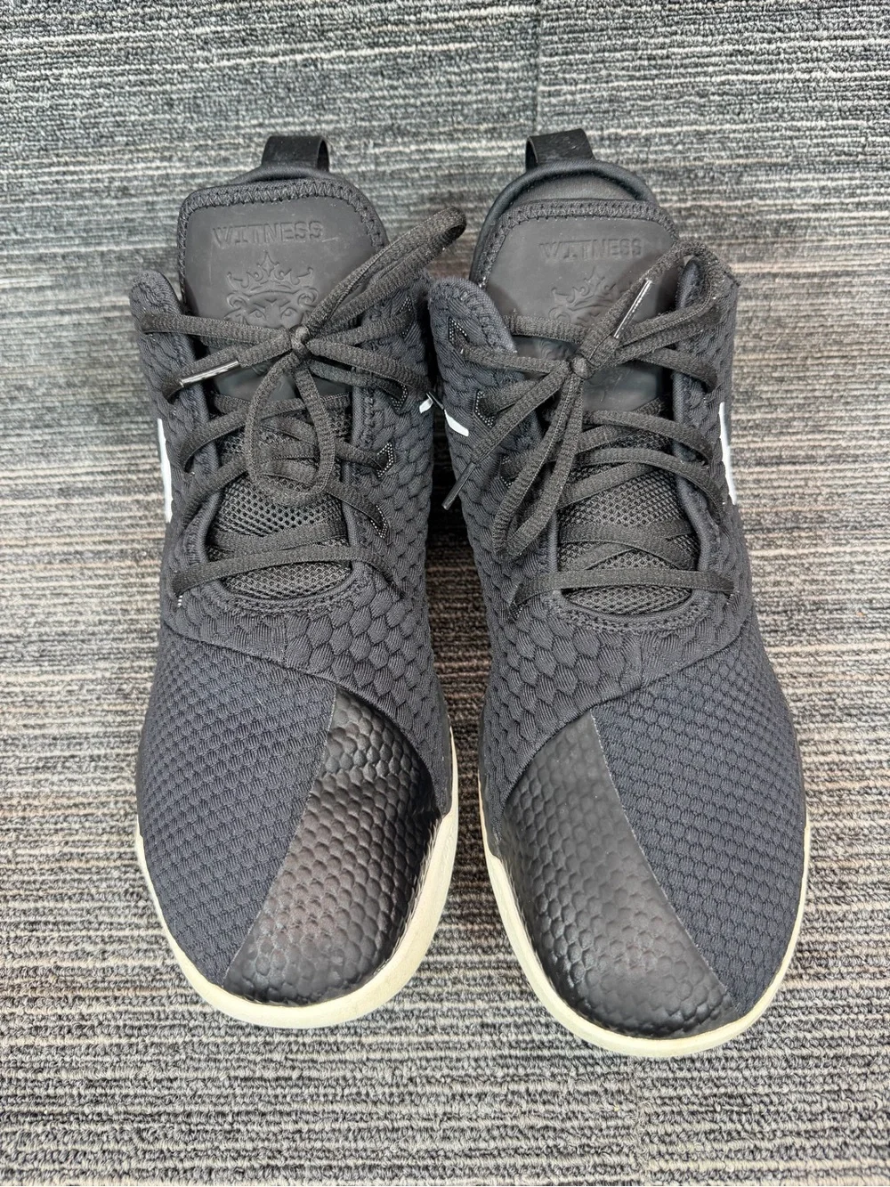 Nike LeBron Witness 3 Black/White Mesh Basketball Shoes A04433-001 Men’s 14